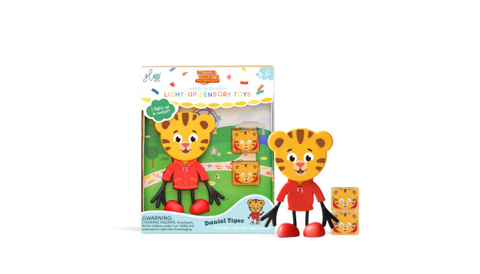 Glo Pals Sada Figúrka Daniel Tiger a 2 senzorické svietiace kocky do vody
