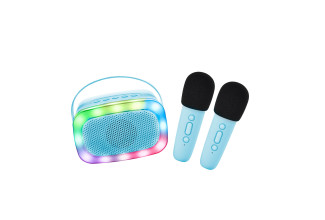 Lalarma Bluetooth Karaoke párty set + 2 mikrofóny Blue Lalarma Bluetooth Karaoke párty set + 2 mikrofóny Blue