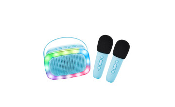 Lalarma Bluetooth Karaoke párty set + 2 mikrofóny Blue Lalarma Bluetooth Karaoke párty set + 2 mikrofóny Blue