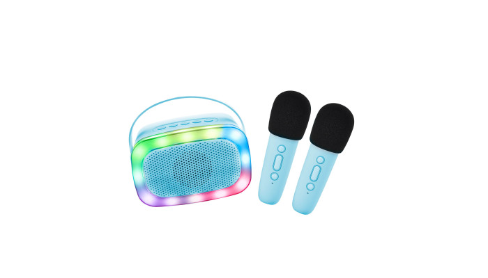 Lalarma Bluetooth Karaoke párty set + 2 mikrofóny Blue Lalarma Bluetooth Karaoke párty set + 2 mikrofóny Blue