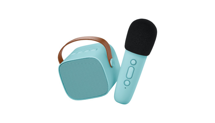 Lalarma Bluetooth Karaoke set mikrofón a reproduktor Modrý