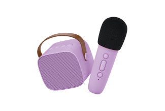 Lalarma Bluetooth Karaoke set mikrofón a reproduktor Fialový Lalarma Bluetooth Karaoke set mikrofón a reproduktor Fialový