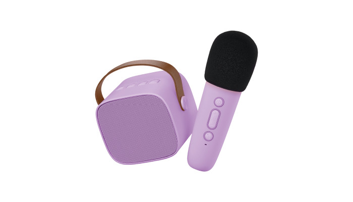 Lalarma Bluetooth Karaoke set mikrofón a reproduktor Fialový