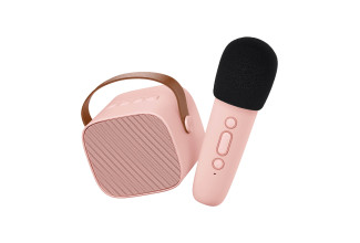 Lalarma Bluetooth Karaoke set s mikrofónom Rose Lalarma Bluetooth Karaoke set s mikrofónom Rose