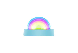 Tancujúca lampa Dúha modrá