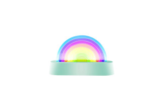 Tancujúca lampa Dúha mentolová Tancujúca lampa Dúha mentolová