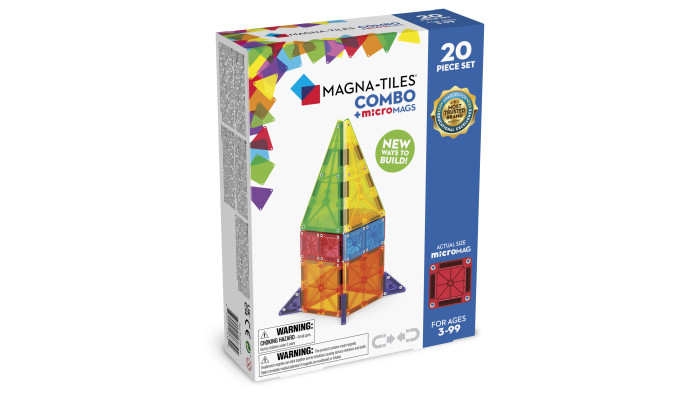 Magnetická stavebnica Combo 20 dielov