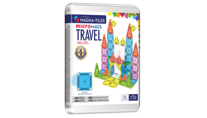 Magna-Tiles Magnetická stavebnica Travel Set Deluxe 55 dielov