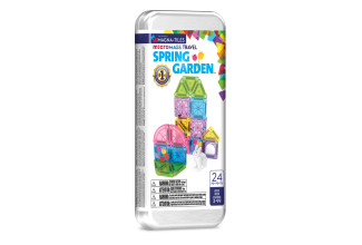 MAGNA-TILES Magnetická stavebnica microMAGS Spring Garden Travel Set 24 dielov