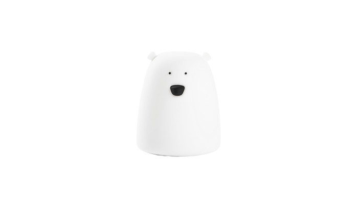 Detská dotyková lampa malý medvedík biely