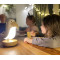 Detská lampa Vtáčik biely s bluetooth reproduktorom