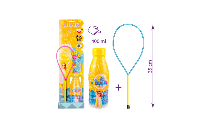 Tuban Sada Obruč na bubliny + tekutina 400 ml Tuban Sada Obruč na bubliny + tekutina 400 ml