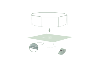 Swim Essentials Podložka pod bazén Essence Green 300x200