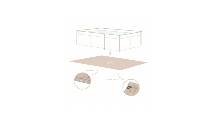 Swim Essentials Podložka pod bazén Essence Sand 260x160 Swim Essentials Podložka pod bazén Essence Sand 260x160