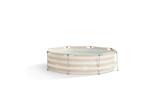 Swim Essentials Okrúhly bazén s konštrukciou Essence Luxe Sand White Stripe 305x76 Swim Essentials Okrúhly bazén s konštrukciou Essence Luxe Sand White Stripe 305x76